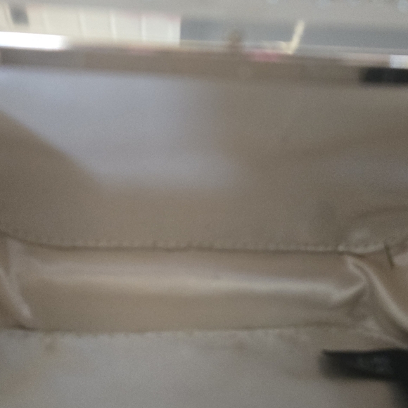 Express Ivory Satin Rhinestone Evening Clutch - Picture 12 of 12